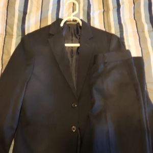 Navy blue boys 2 piece suit